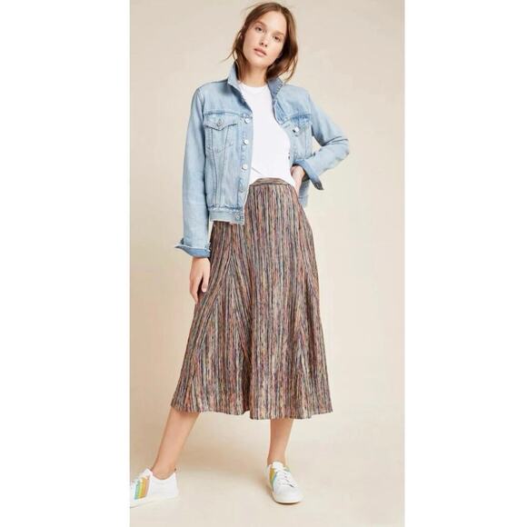 Maeve by Anthropologie Dresses & Skirts - Maeve Wynn Rainbow Midi Skirt size XS